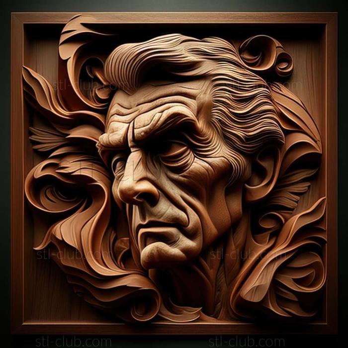 3D model Bob Dornberg American artist (STL)